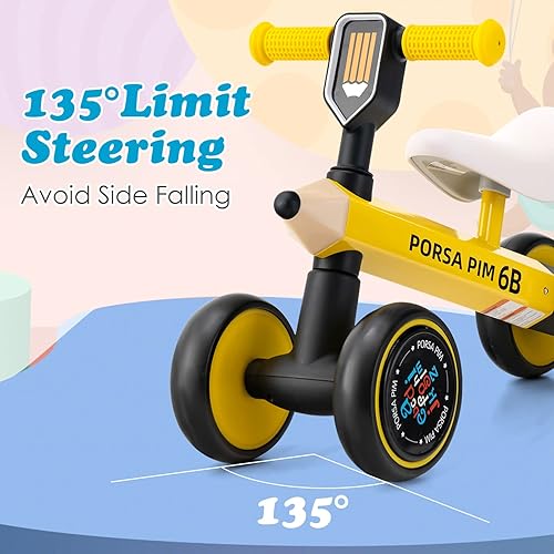 Miniatura 3 de INFANS Bicicleta de equilibrio para bebé, bicicleta de paseo para niños de 1, 2, 3 años, juguete deslizante sin pedal con ruedas silenciosas,