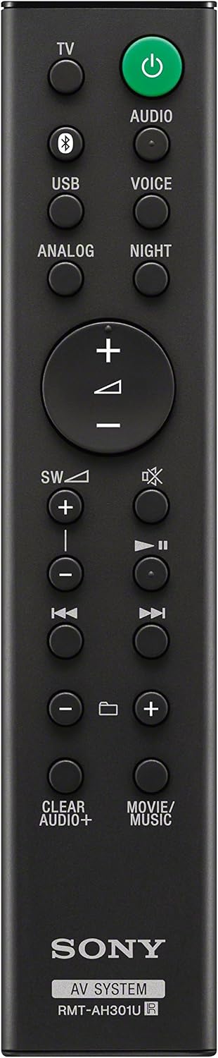 Sony HT-MT300/B Powerful Mini Soundbar with Wireless Subwoofer, easy setup, compact, home office use with clear sound, Black