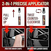 Vista 5 de Pintura de Retoque para Llantas Negro Brillante, Pintura para Llantas para Raspones de Bordillo y Rayones, Kit de Reparación de Rayones de Ruedas