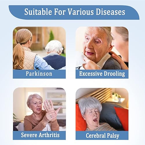 Miniatura 4 de Paquete de 3 baberos para adultos con recogedor de migas, baberos lavables y ajustables para adultos para mujeres mayores, baberos para comer