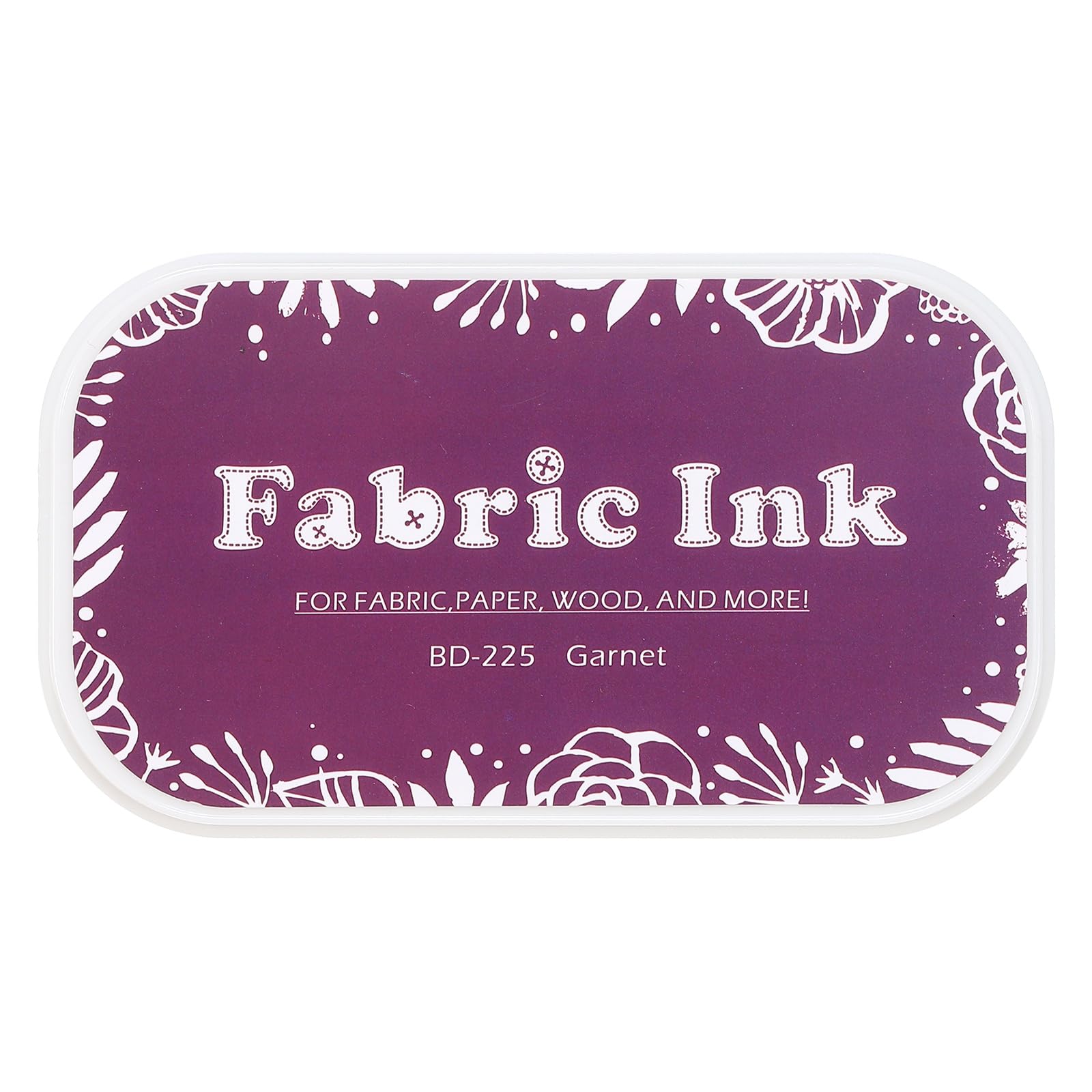 sourcing map Ink Pads for Stamps, 3.7x2.2 Inch Fabric Ink Pad for Cloth, Wood, Paper, Fingerprint, DIY Card Making, Pink Purple