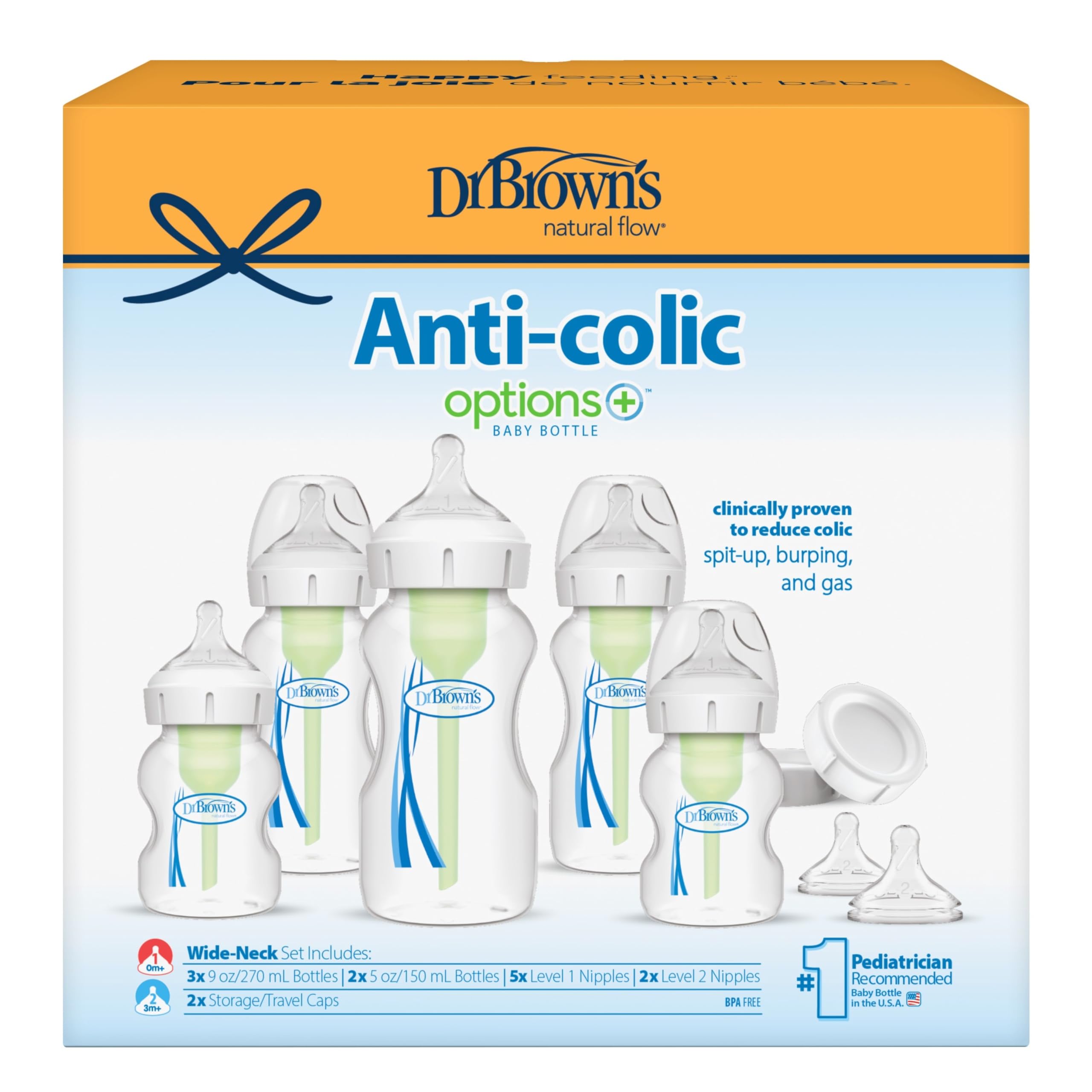 DR BROWNS ZESTAW STARTOWY SZEROKA SZYJKA OPTIONS+ "DUŻY"