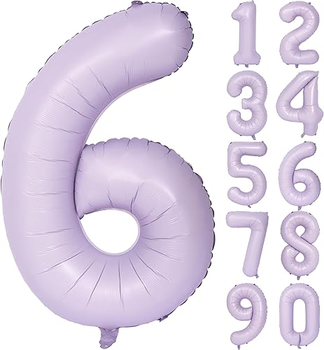 Vista 198 de 40" Macaron purple Number Balloons Helium Foil Mylar Balloon Birthday Party banquet Decoration 9