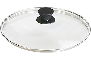 Round Tempered Glass Lid for 10.25 Inch Lodge Cast Iron Skillets, Pans, and Dutch Ovens
