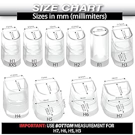 Heel Hunks Clear H1-XXS Heel Caps 7-8 mm | Heel Protectors Replacement Tip Caps for High Heel Shoes and Stiletto | Anti-Slip and for Grass - (5 Pairs)