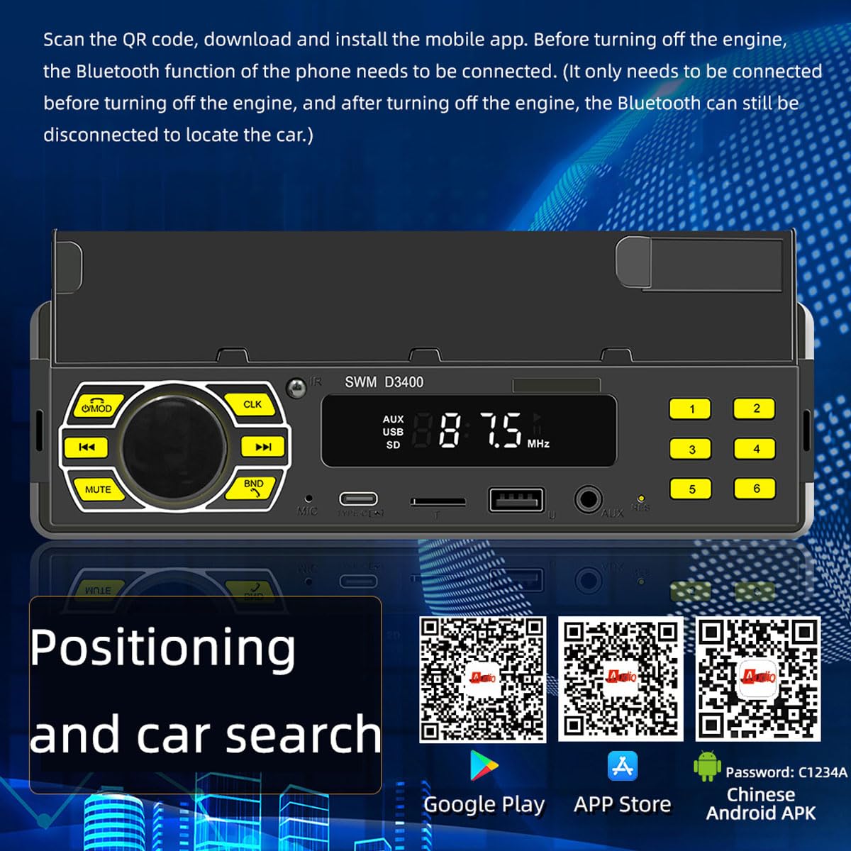 Amazon.com: VIGORWORK Single Din Car Stereo Bluetooth with Phone