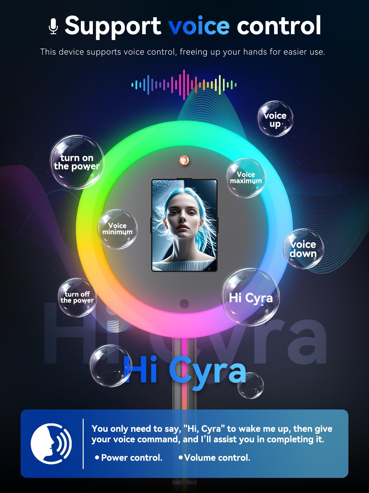 Portable Photo Booth Stand for iPads 10.2in 10.9in 11in, with Voice Control and RGB Fill Light Lightweight Aluminum Alloy Photobooth Machine for Halloween Rental Wedding