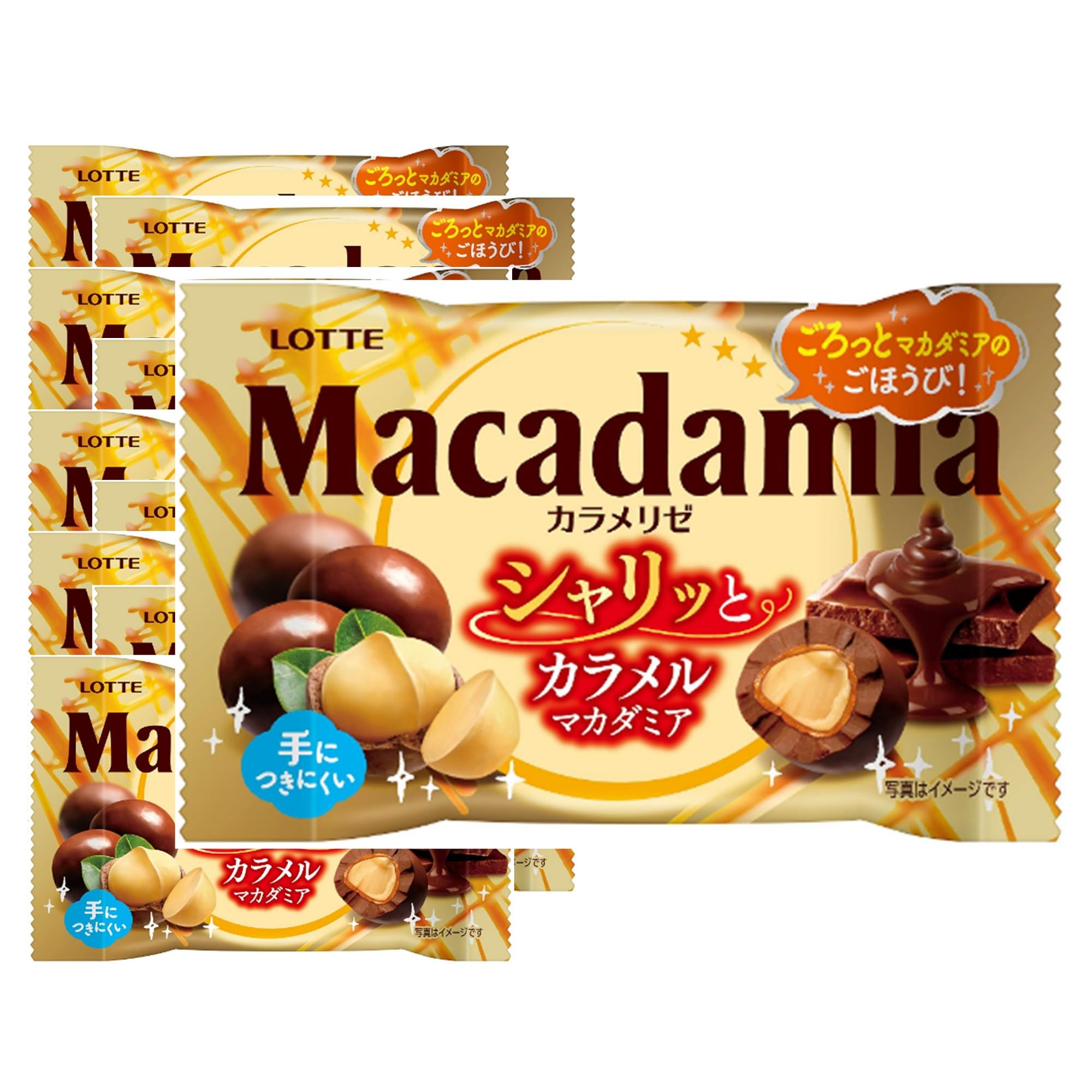 ロッテ マカダミアチョコレートポップジョイ(カラメリゼ) 34g×10個