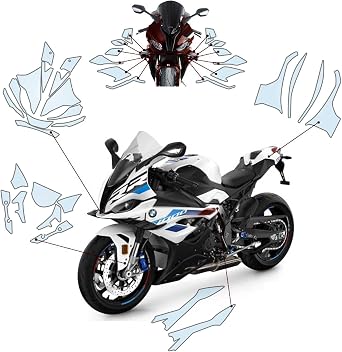 Stone chip paint protection film ppf motorcycle film suitable for BMW S 1000 RR 2023-2024 Lackschutzfolie Clear-PU