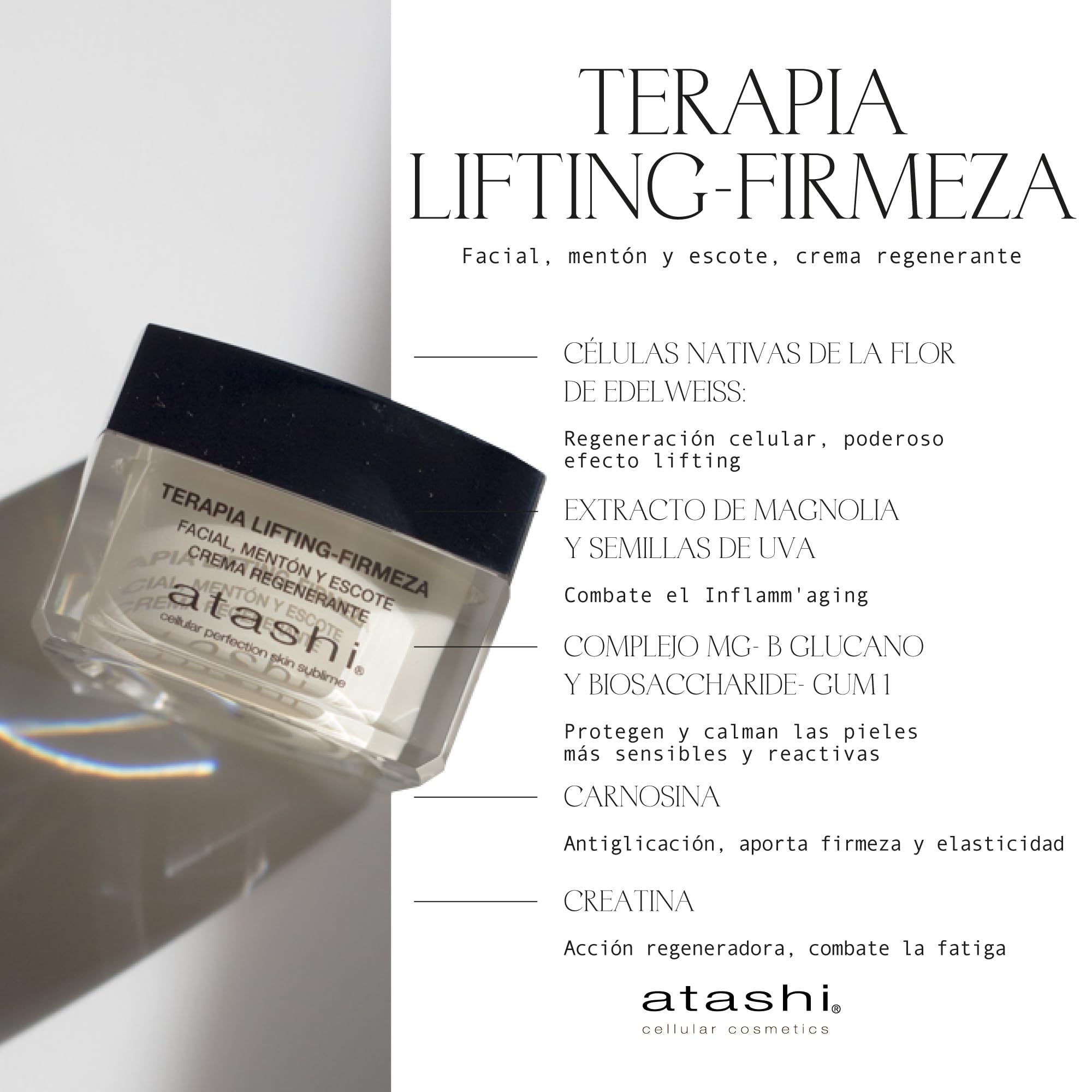 Atashi Cofre Ritual Hidratación y Firmeza con Edelweiss para el Rostro | Incluye Terapia de Hidratación Intensa y Terapia Lifting para una piel más firme, elástica e hidratada