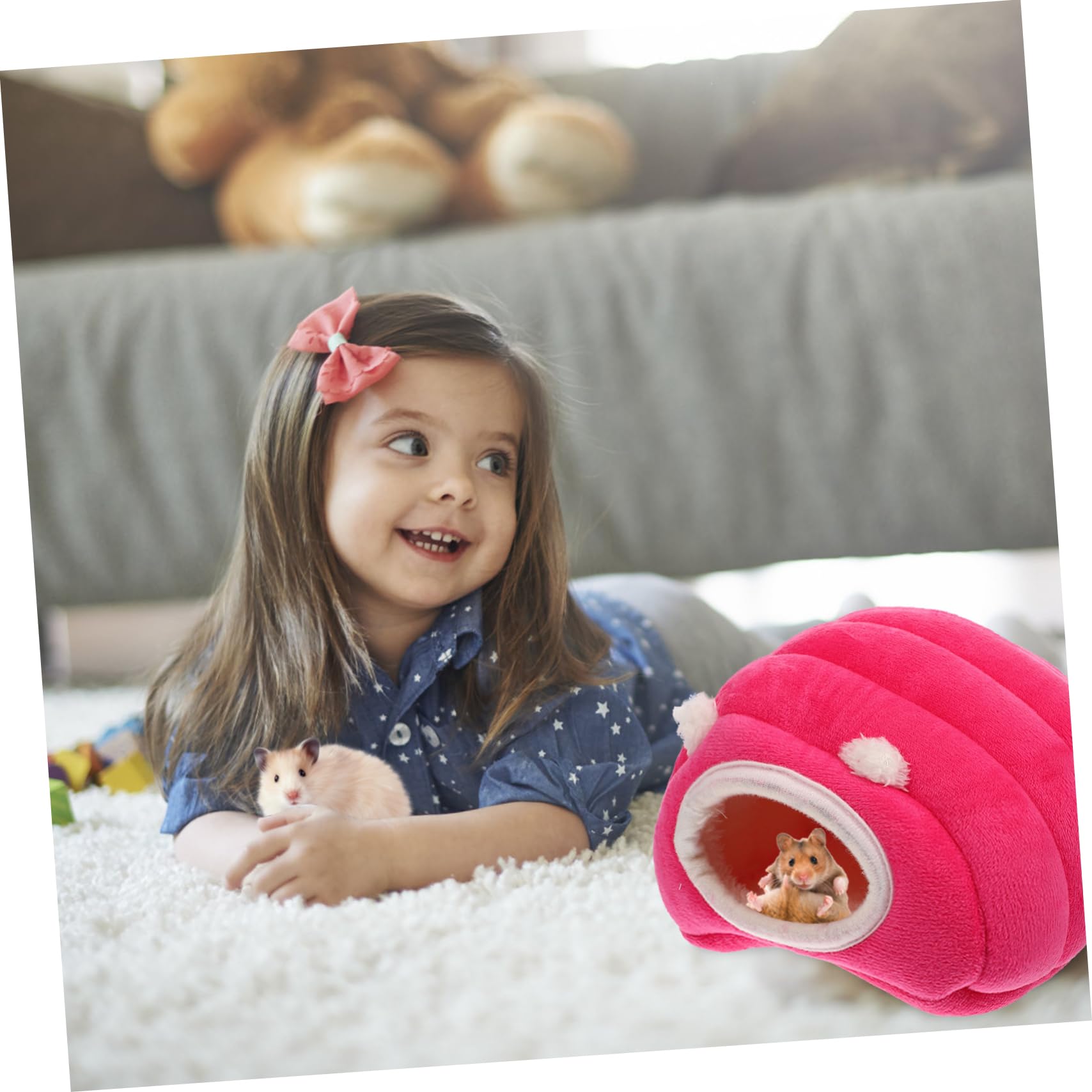 FOMIYES 4stücke Hamsterversteck Bequeme Und Warme Schlafstätte Für Hamster Und Chinchillas Für Käfige Dekoration Praktische Und Multifunktionale Kuschelhöhle