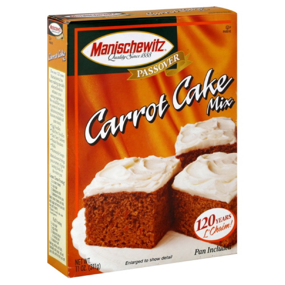 Manischewitz Cake Mix, Carrot, Passover, 11-ounces (Pack of 3)