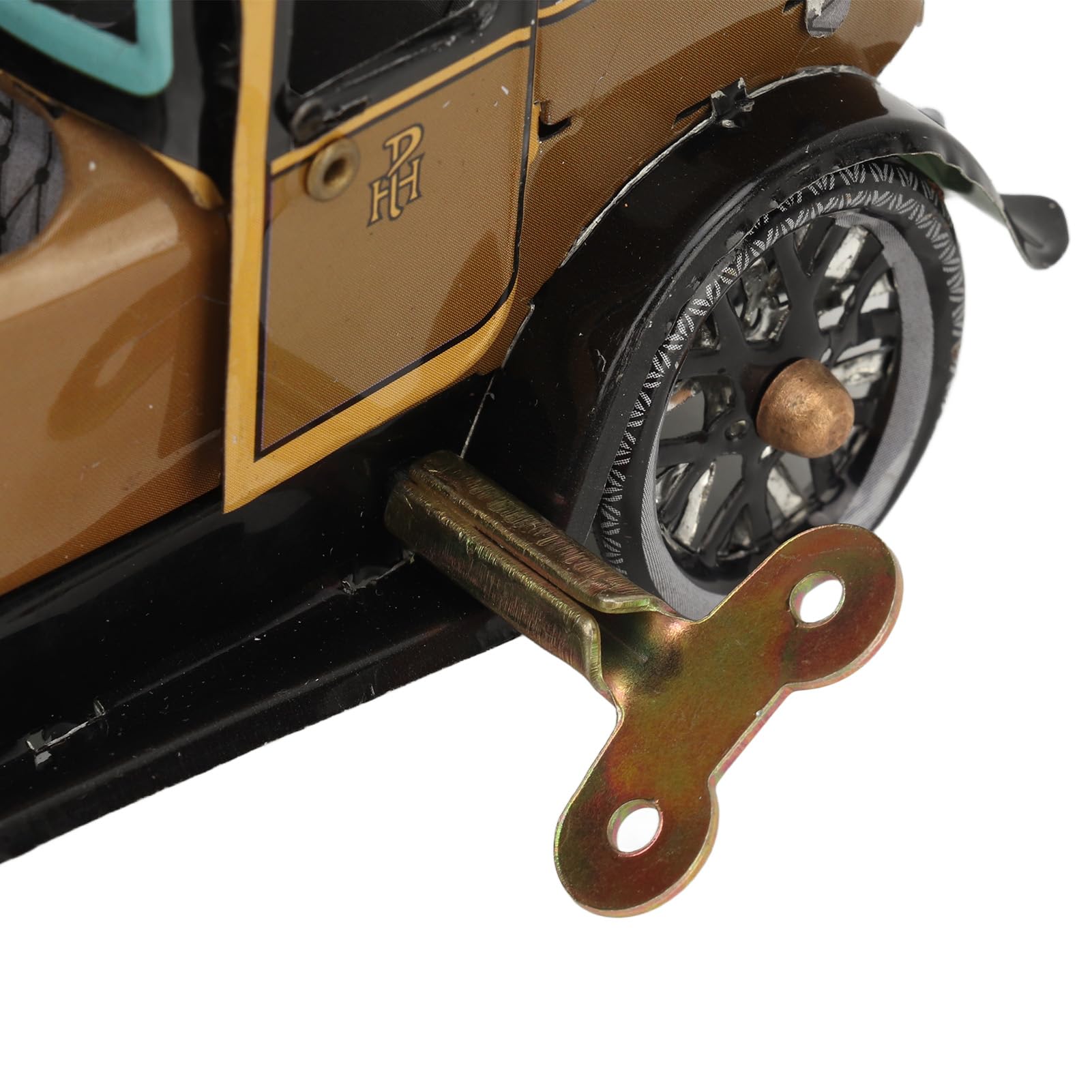 RiToEasysports Juguete de Coche Vintage, Mecanismo de Cuerda Retro Hecho a Mano en Hojalata para Colección de Adultos y Regalo de Fiesta de Cumpleaños