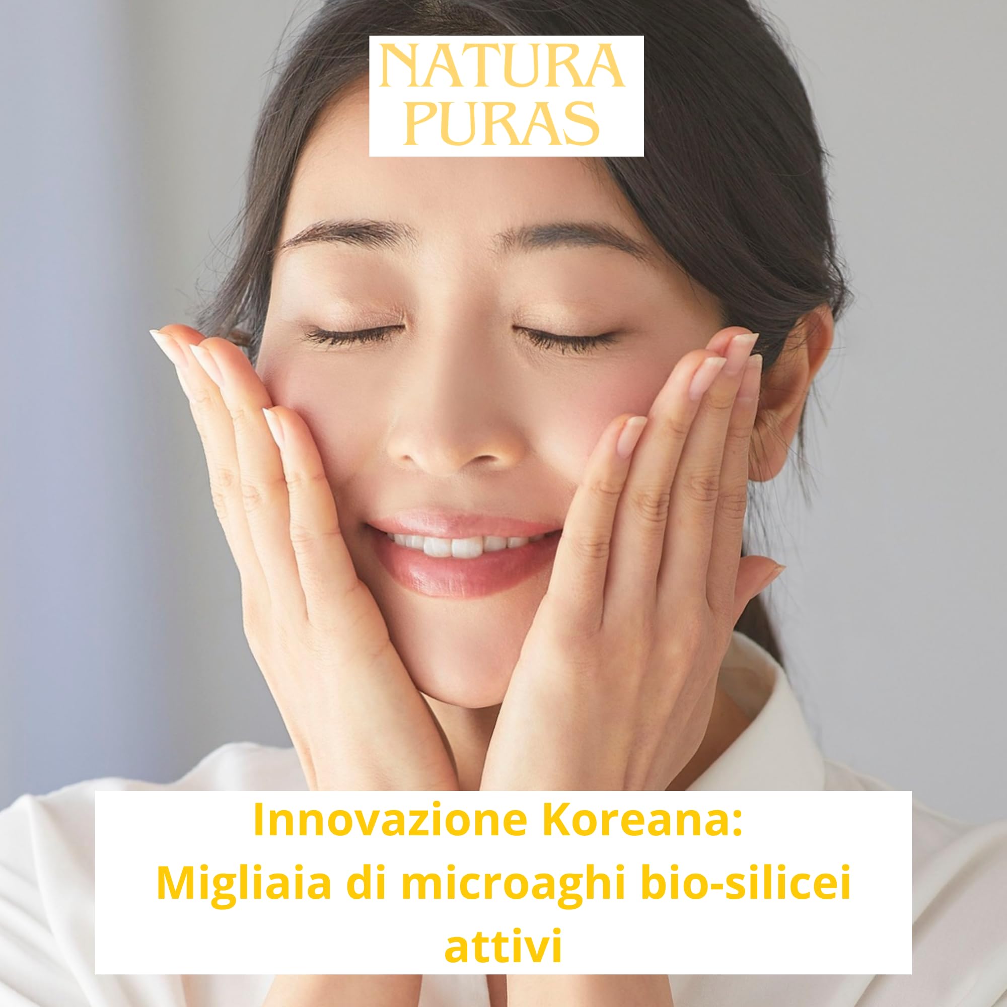 Siero Viso con Microaghi Coreano Antirughe 20ml NaturaPuras | Microneedling Liquido