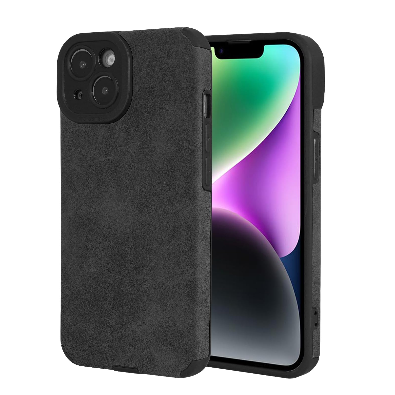 MASKED Classic Back Cover Case Compatible with iPhone 14 - PU Leather (Blue) (B0D25XHJMR) Amazon Price History, Amazon Price Tracker
