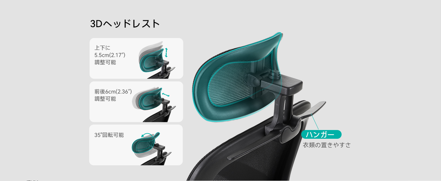 Amazon.co.jp: Aevoriax N56 人間工学に基づいたオフィスチェア、動的 