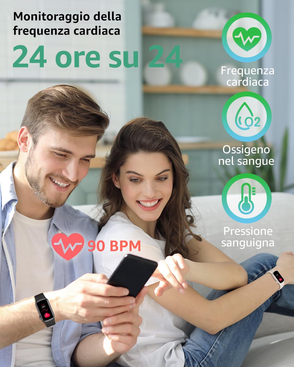 IMFRCHCS Fitness Tracker, 1,47 pollici, display HD con 137 + modalità sportive, Smart Watch con monitor del sonno, contapassi, IP68, impermeabile, orologio fitness per uomo e donna