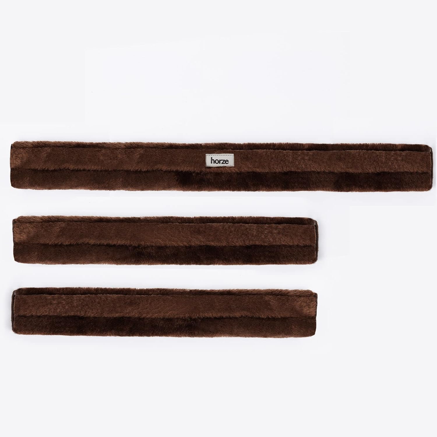 HORZE Narvik Faux-Fur Breastplate Cover Set