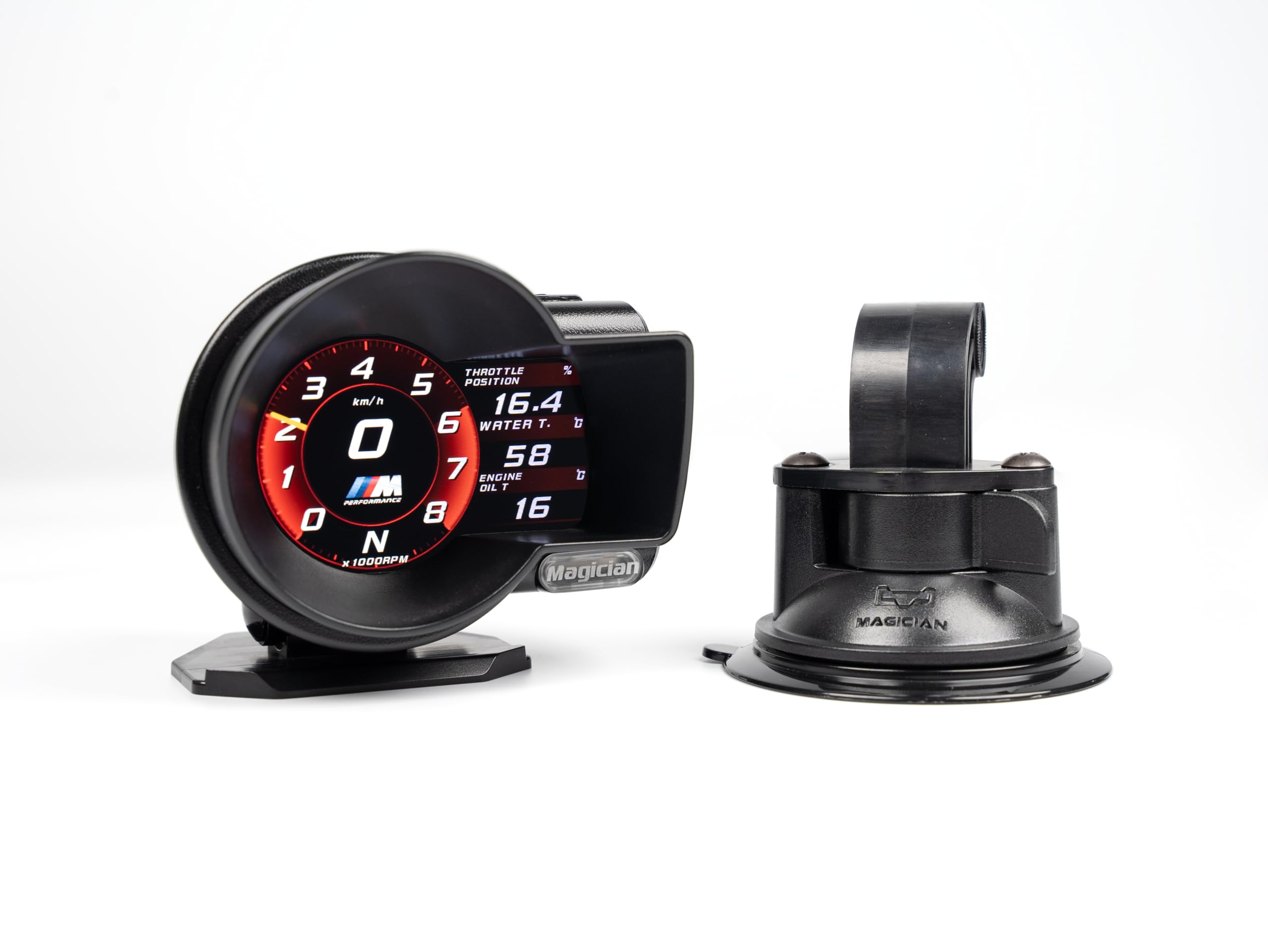 OBD Car HUD Head Up Display Magician F835 Plus with Bracket? Boost Gauge,Speedometer, Water Temperature Meter, Multi-ECU Data Combination Cluster (for Cars 2008 and After)