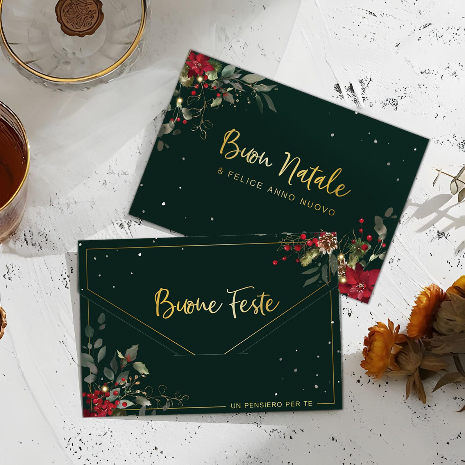 GEBETTER 2pz Biglietti Portasoldi Natale, Porta Soldi Buon Natale Bigl