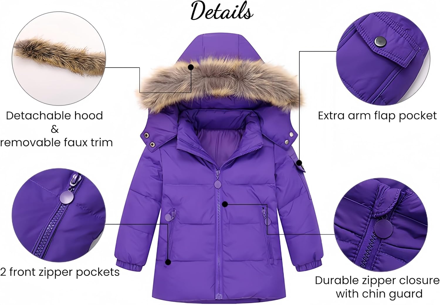 Ohrwurm Toddler 2-Piece Ski Snowsuit Set Kids Puffer Jacket Winter Coat Snow Pants Bib for 1-5T