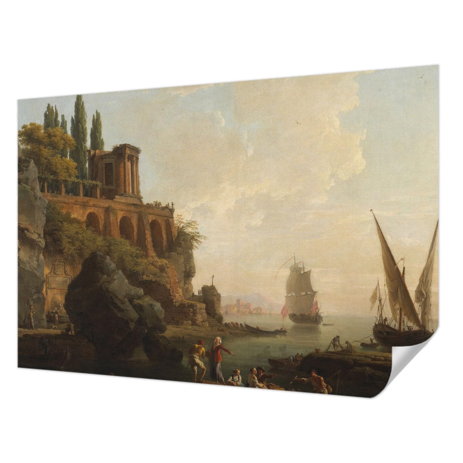 Papier peint auto-adhésif paysages marins 152x104 cm pour décoration de chambre et salon résistant