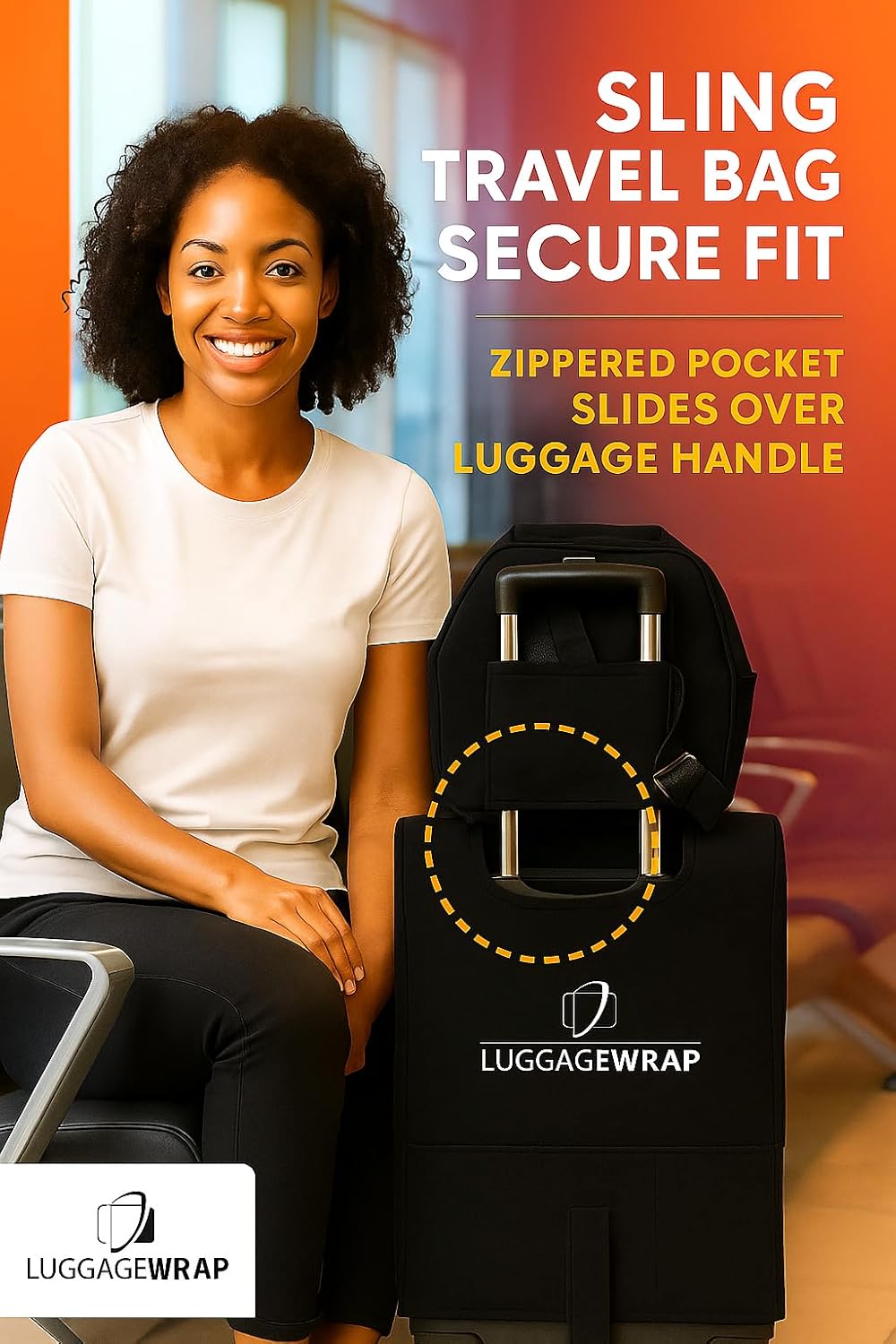 Sling Bag - Adjustable Straps, Multiple Compartments, Durable Protection for Unisex Travel, Airports