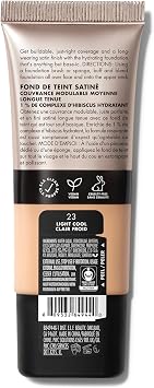 e.l.f. Soft Glam Foundation, Medium Coverage, Long-Lasting & Buildable Foundation For A Smooth, Satin Finish, Vegan & Cruelty-Free, 23 Light Cool