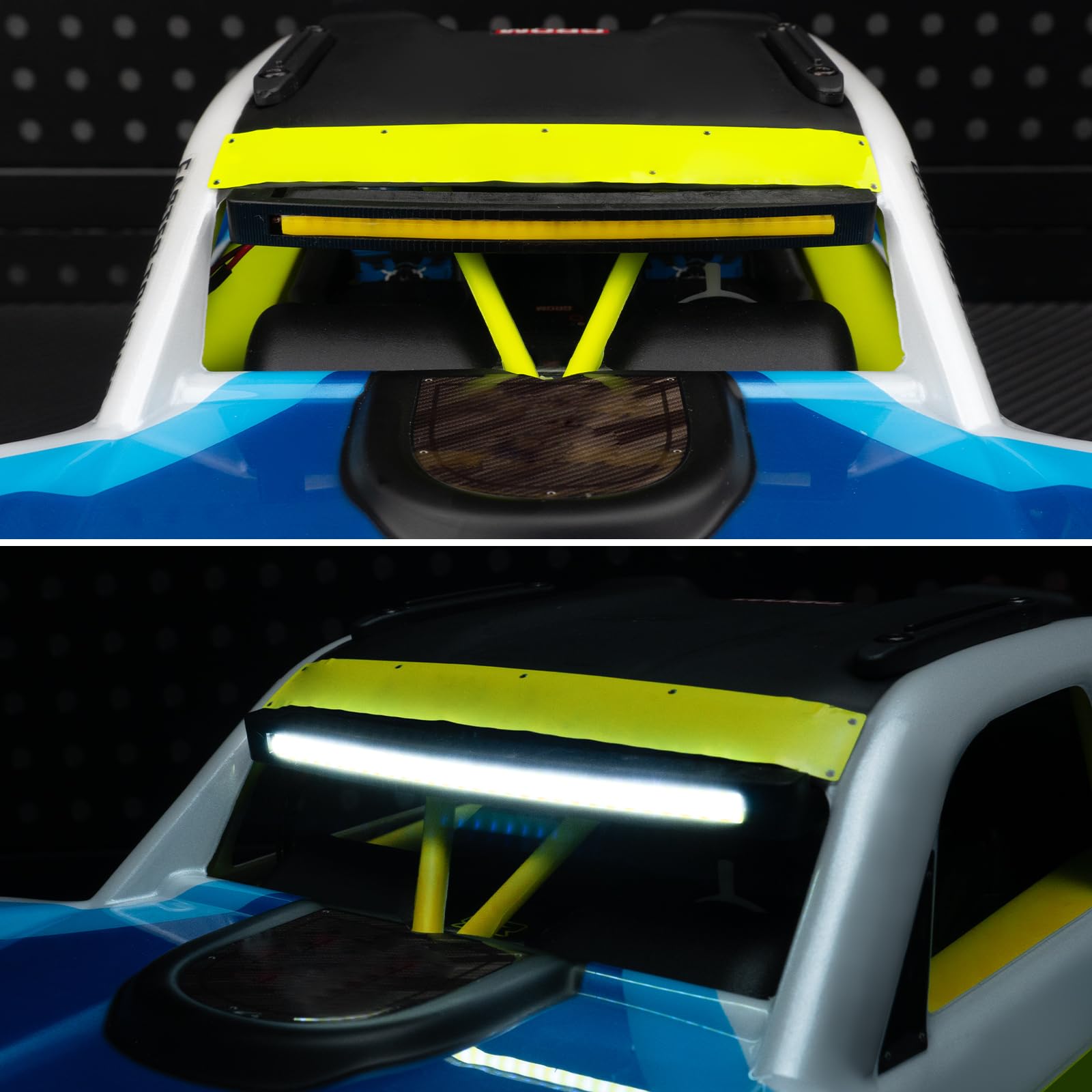 BRKRC RC Lights Lamp Kits Front Headlights & Rear Taillight for ARRMA 1/14 Mojave GROM RC Car Upgrade Parts