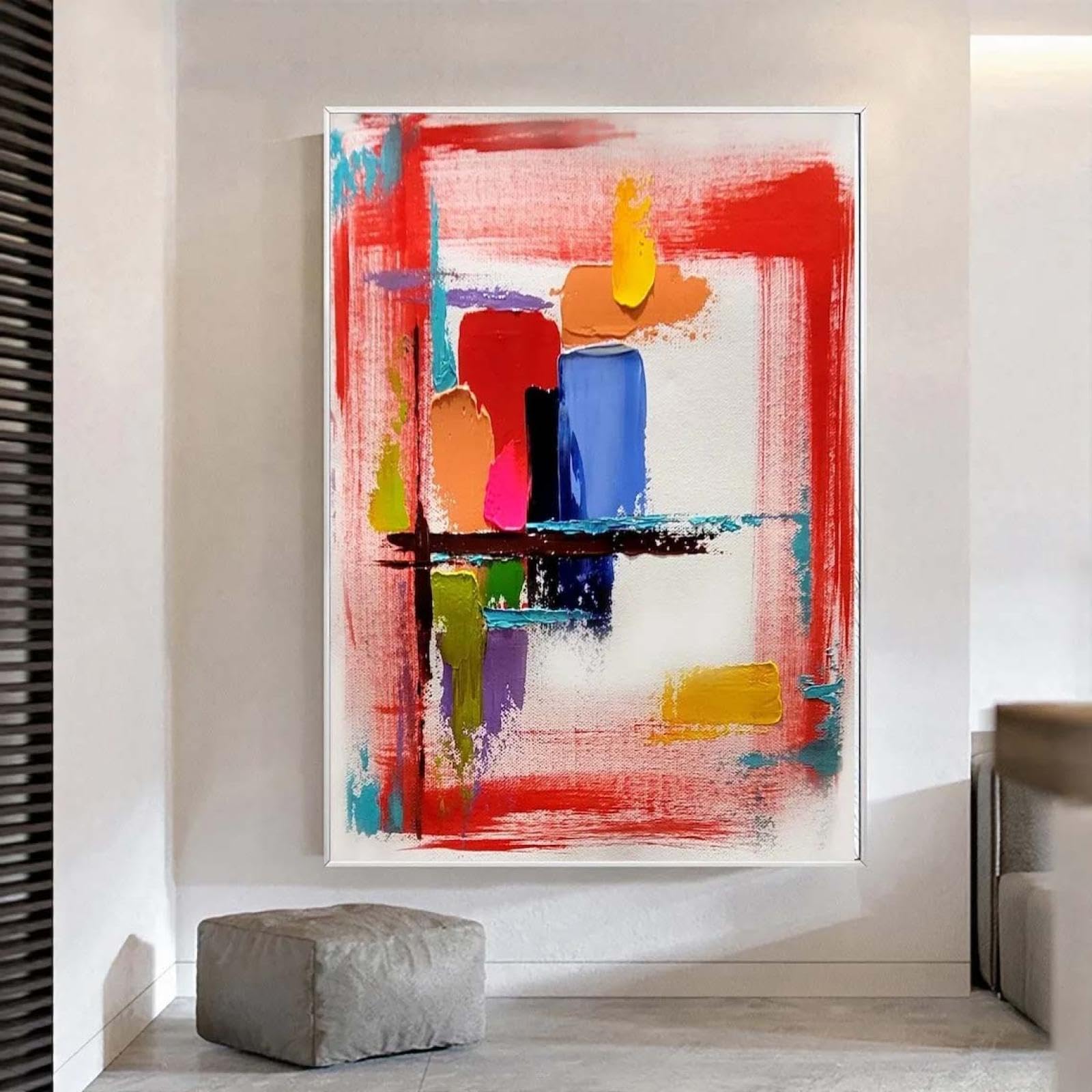 Bilder Groß 200x100 cm XXL Wohnzimmer Deko Modern Abstrakt Wandbild Kunstdruck auf Leinwand Bild Schlafzimmer über Bett Room Decor Geschenke Wandposter Panorama Bilder Ungerahmt