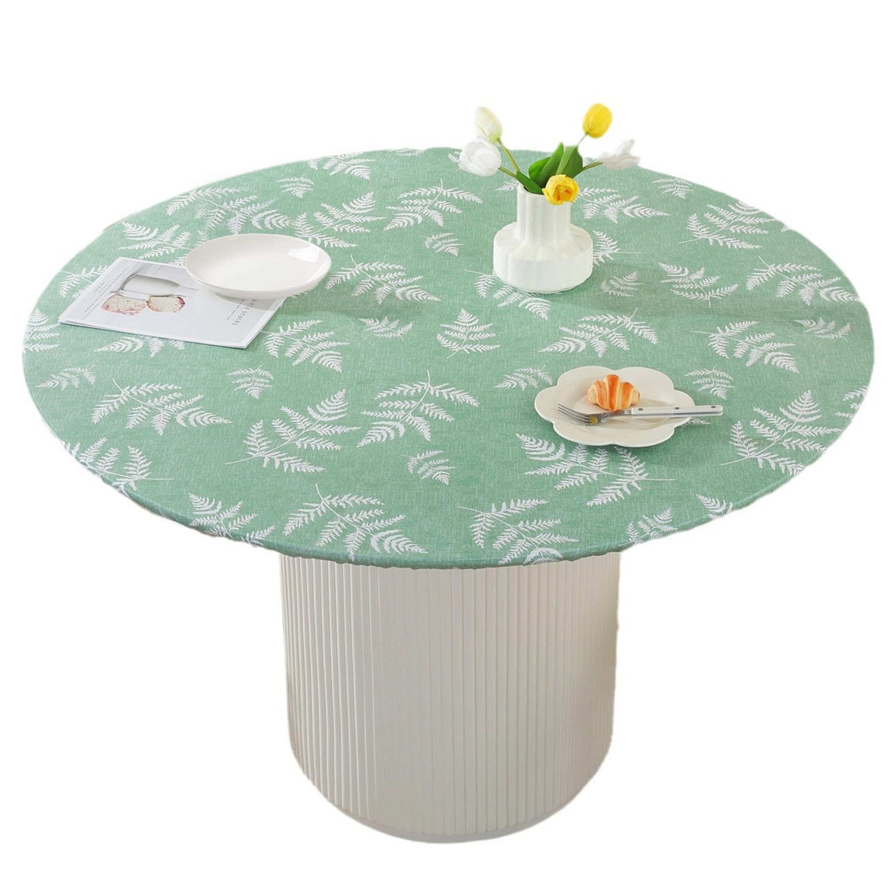 Nappe élastique ronde de 60 pouces idéale pour repas de famille en extérieur