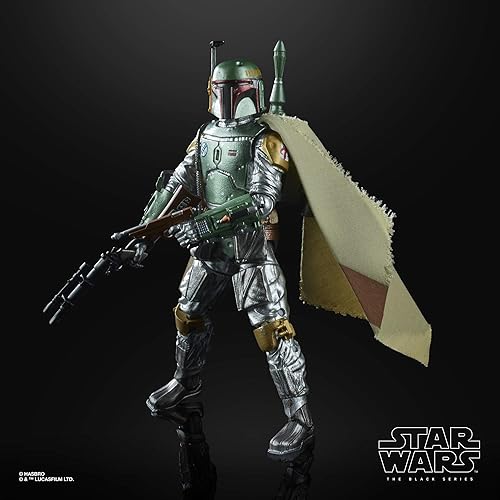 Miniatura 6 de Figura de juguete de Boba Fett de Star Wars de la colección carbonizada de la serie negra