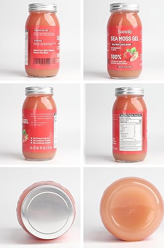 Miniatura 7 de Gel de musgo de mar, gel de musgo marino irlandés vegano crudo, apoyo inmunológico y digestivo, suplementos antioxidantes minerales vitamínicos,