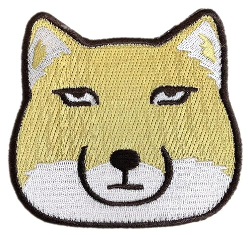 ワッペン屋Dongri チベットスナギツネ 刺繍 サバゲー パッチ ワッペン 着脱式（マジックテープ、ベルクロ対応） 面ファスナー ミリタリー A0681