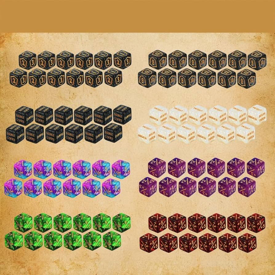 Amazon.co.jp: カラーMTGカウンターダイスセット キーワード