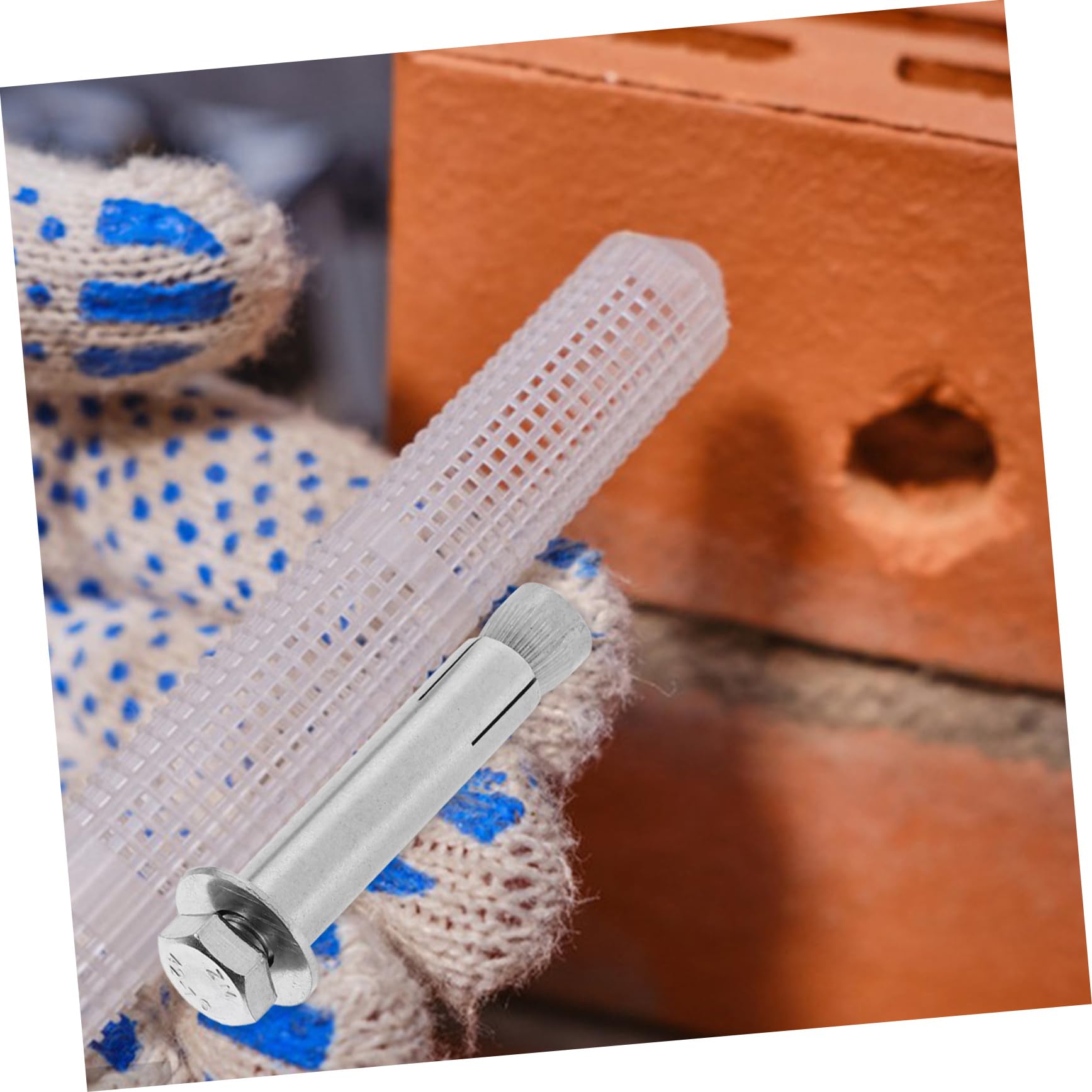 20 Pcs Tornillos de Expansión de Acero Inoxidable, Perno de Alta Resistencia Manguito Interno, Perno de Expansión Hexagonal para Fijación en Construcciones y Reparaciones