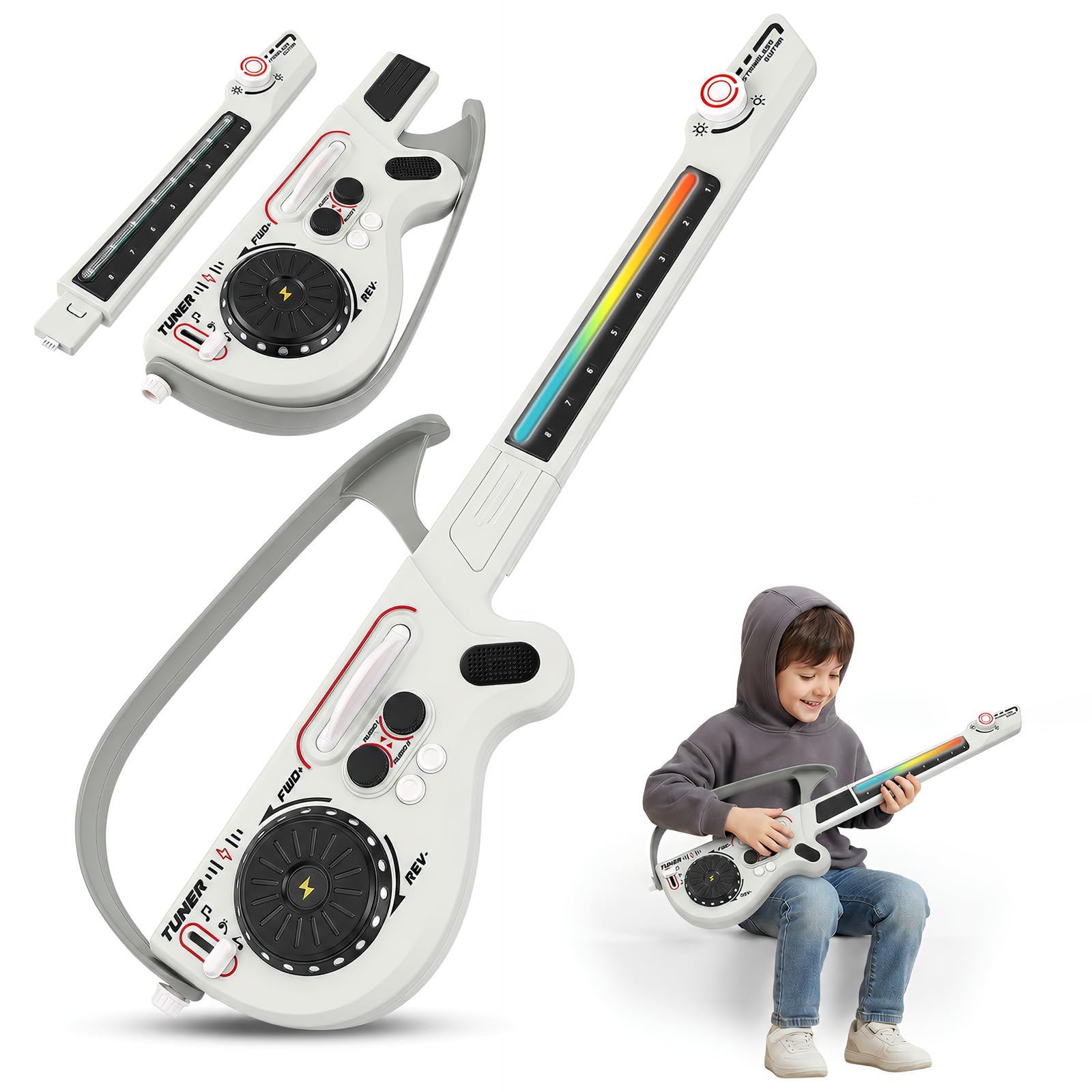 Children's Musical Guitar Play Set Kids Electric Guitar with DJ Turntable