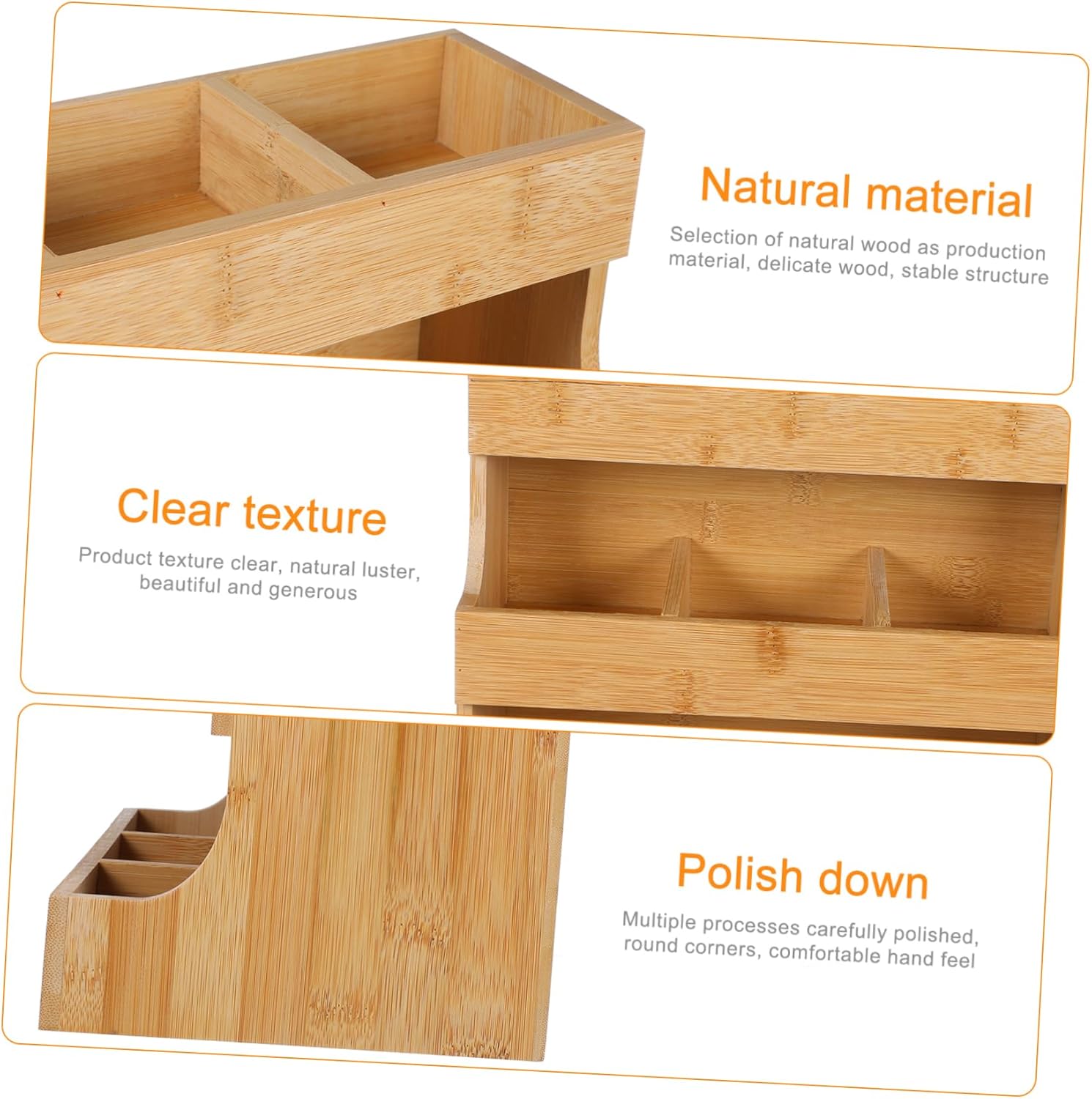 PRETYZOOM Wooden Tea Bag Rack Creative Organizer for Coffee Sugar and Snacks Vertical Storage for Home and Office Elegant Design for Tea Bags and Condiments