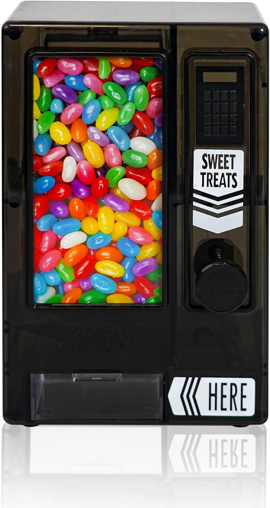 YOBRO Candy Dispenser, Cute Vending Machine for Desktop, Manual Candy Machine, Dispense Mini Candies, Birthday&Christmas Gift for Girls, Gift for Friends Girlfriends (Black)