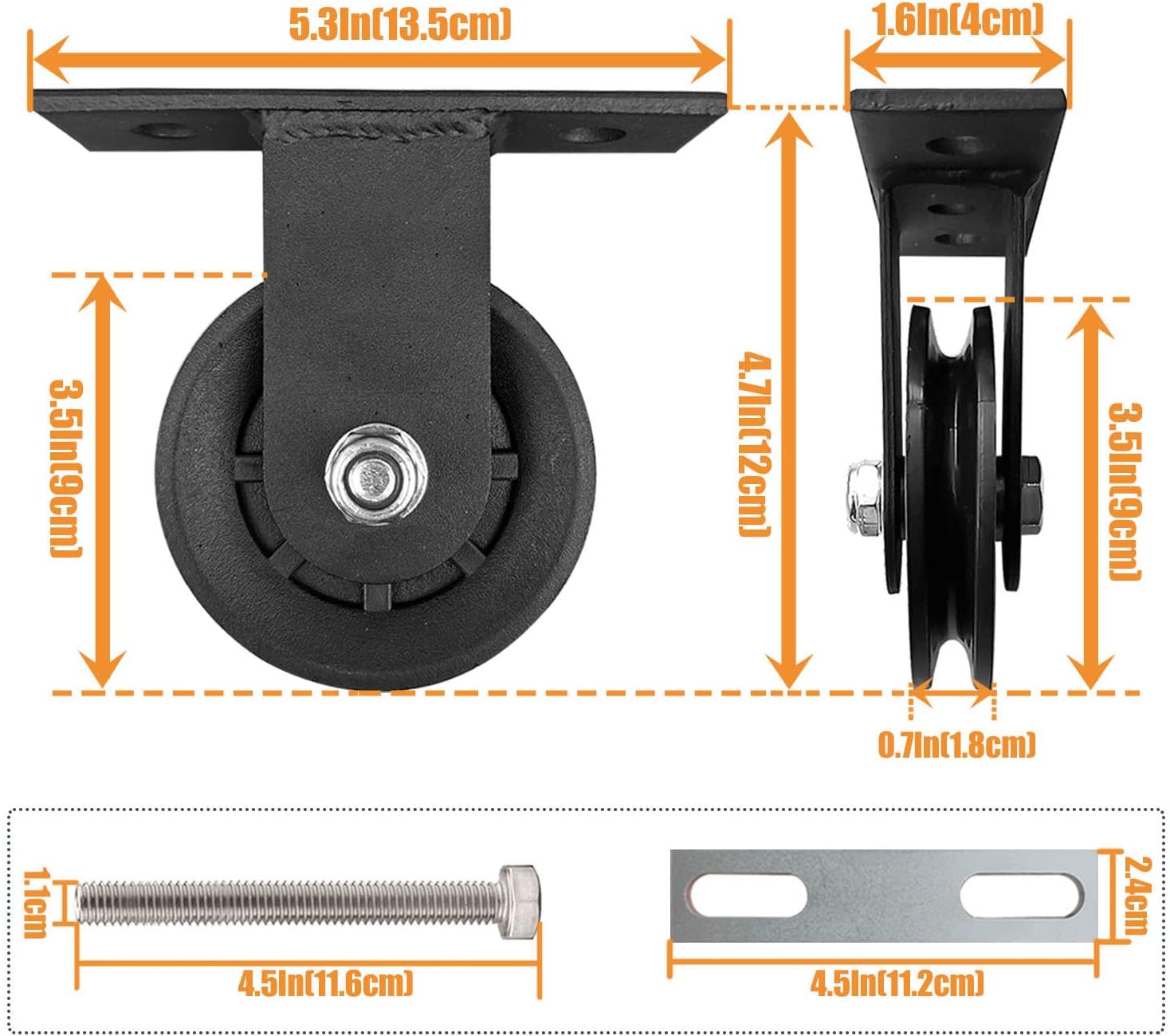 KORIKAHM Power Rack Pulley Attachment, LAT Pulldown Machine - Cable & Weight Dual Pulley System for Home Gym Strength Training, Power Racks