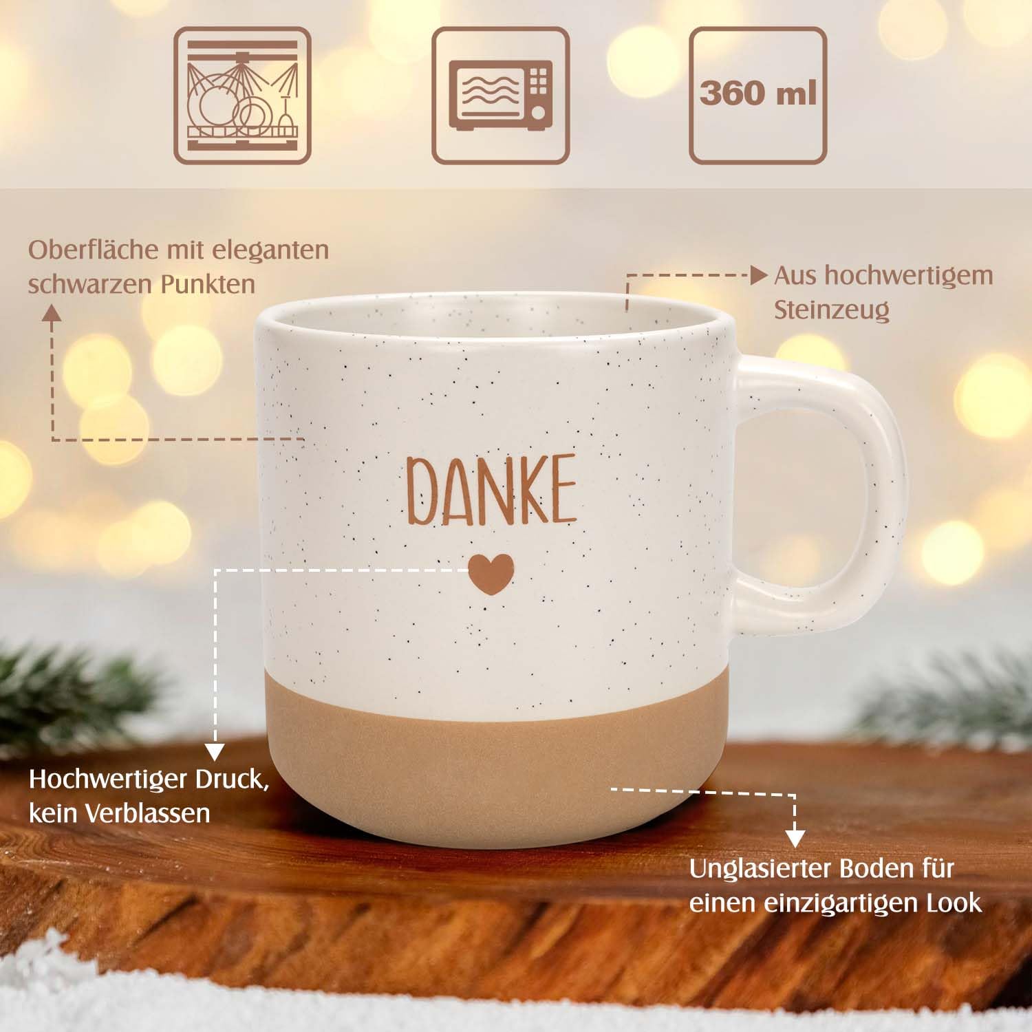 Dankeschön Geschenke Set Geburtstagsgeschenk für Frauen Männer Beinhaltet Holztablett Tasse Kerze Löffel Kerzenständer Personalisierte Geschenke für Mama Hebamme Kollegen Freunde