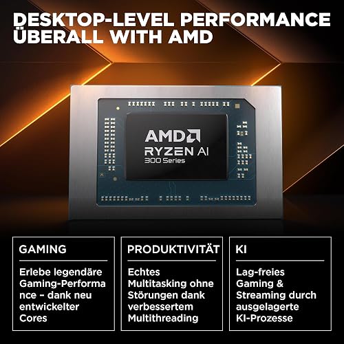 HP Omen Max Ordinateur Portable de Jeu, écran WQXGA 16" 240 Hz, AMD Ryzen AI 9 HX 375 (12C) 55 NPU Tops - Jusqu'à 5,1 GHz, NVIDIA GeForce RTX 5080 16 Go VRAM, 32 Go de RAM, SSD 1 to, Win 11, QWERTZ - 6