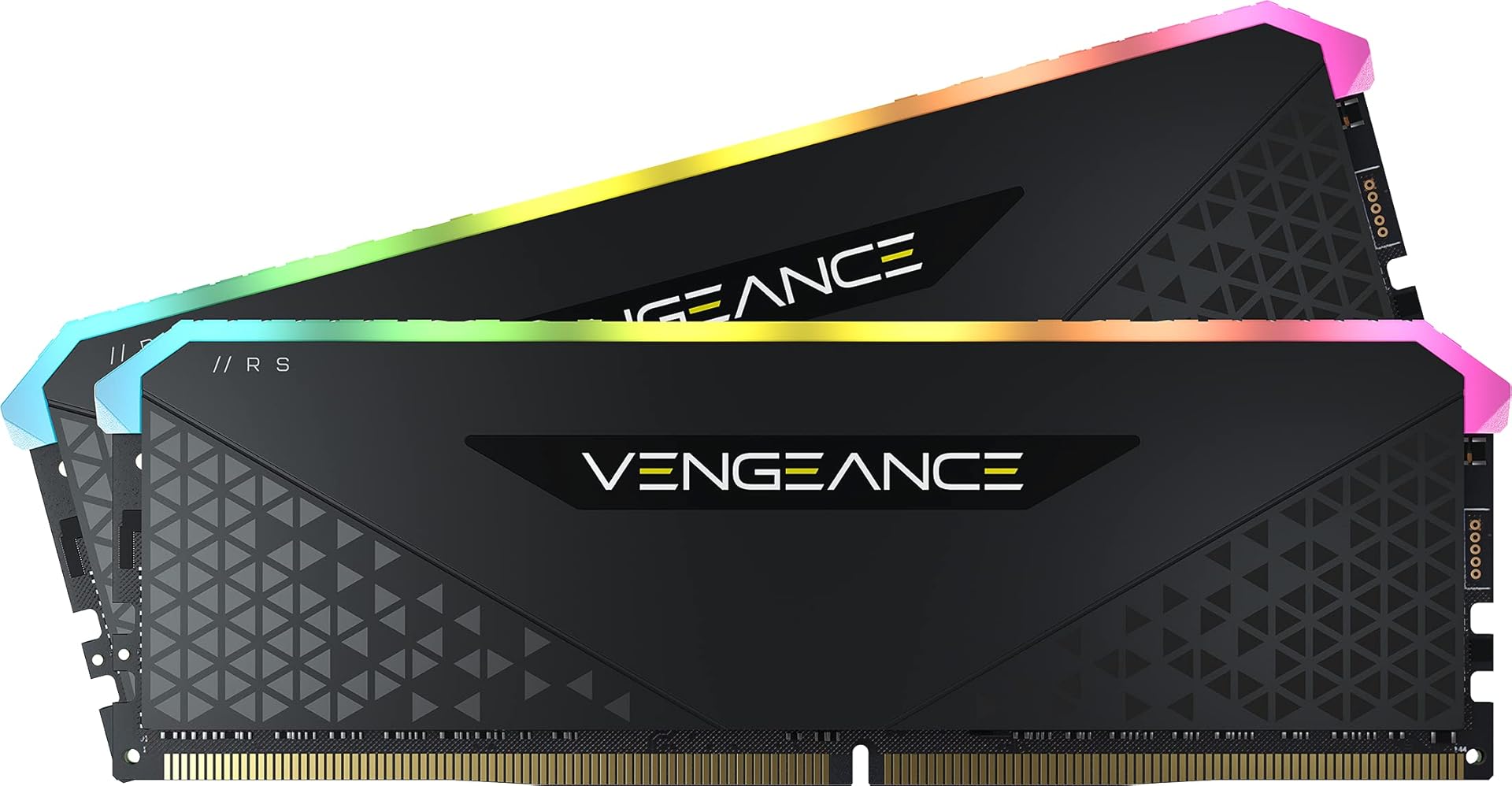 Corsair VENGEANCE RGB RS DDR4 RAM 32GB (2x16GB) 3200MHz CL16 Intel XMP 2.0 AMD Ryzen iCUE Compatible Computer Memory - Black (CMG32GX4M2E3200C16)