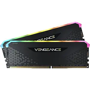 Corsair Vengeance RGB RS 32GB (2x16GB) DDR4 hasta 3200MHz C16 Memoria de Sobremesa (Iluminación Dinámica RGB, Tiempos de Respuesta Reducidos, Compatible con Intel & AMD 300/400/500 Series) Negro