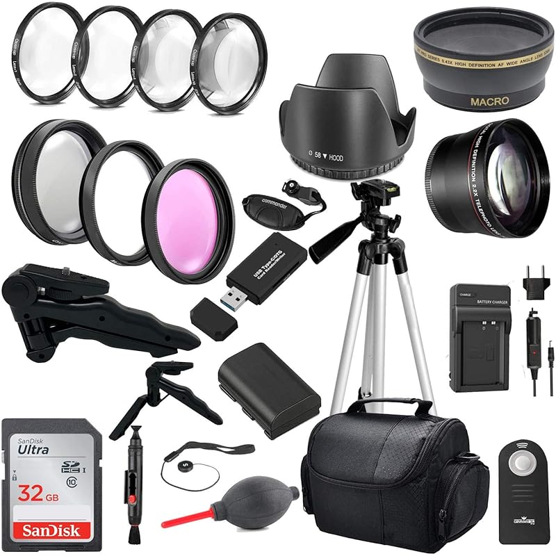 (LPE6N Pack Kit Battery 58MM Lens with) and Canon Lenses Commander