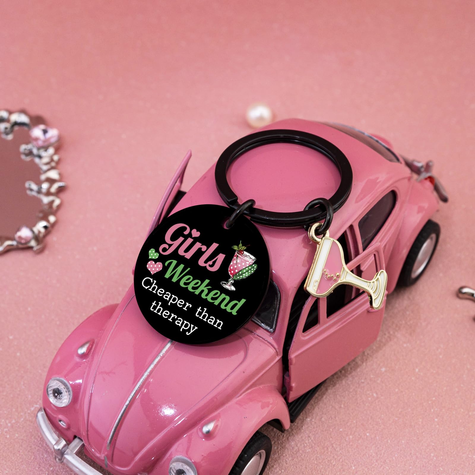 Girls Weekend Gifts for Women Girls Tirp Gifts Favors Friendship Gift for Women Graduation Birthday Christmas Bestie Friends Keychain for Teen Girl