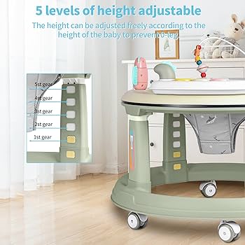 Amazon.com : Baby Walker with Wheels | 5 Adjustable Heights