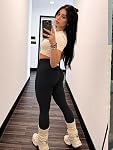 YEOREO Butt Lifting Leggings pour les femmes sans couture ecchymoses cachées entraînement Legging 24" Pantalon de booty de yoga Baderiya