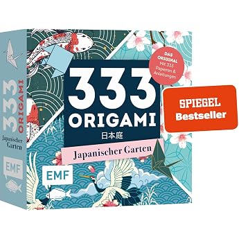 333 Origami   Japanischer Garten   Zaubersch ne Papiere falten f r Japan-Fans Das Original Mit Anleitungen und 333 feinen Papieren Hochwertiges Origami-Papier mit Bl ten- Wasser- und Tiermotiven