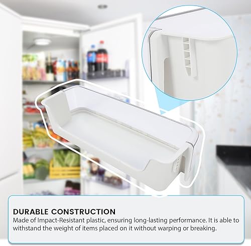Miniatura 6 de HECASA DA97-08347A - Estante para puerta de refrigerador (parte inferior) compatible con Samsung Refrigerador Lower Door Bin Shelf Plastic White
